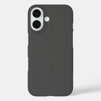 Black Carbon Fiber Base iPhone 16 Case
