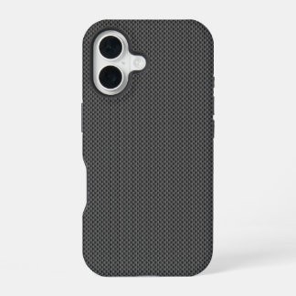 Black Carbon Fiber Base iPhone 16 Case