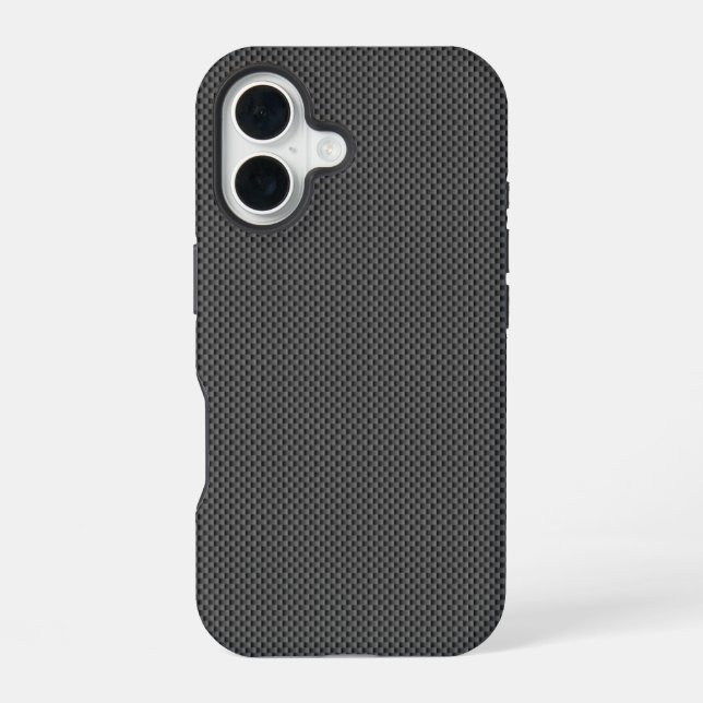 Black Carbon Fiber Base Iphone Case (Back)
