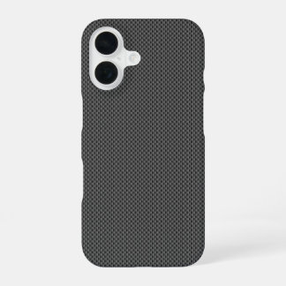 Black Carbon Fiber Base iPhone 16 Case