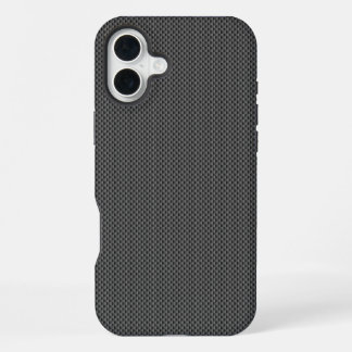 Black Carbon Fiber Base iPhone 16 Plus Case
