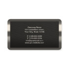 Black Carbon Fiber Chauffeur Business Card