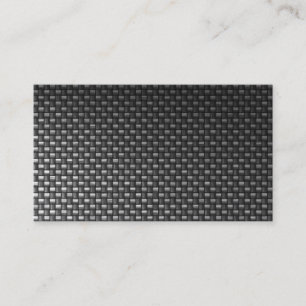 black carbon fiber custom business card