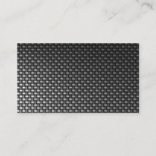 Customizable black carbon fiber custom business card