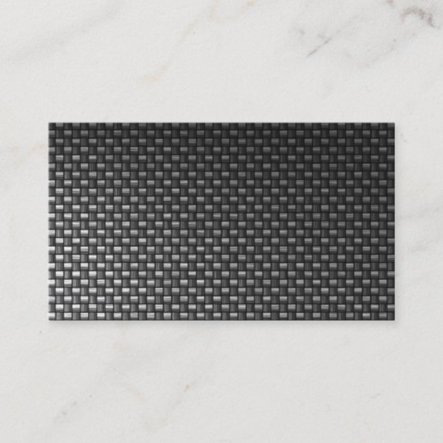 black carbon fiber custom business card (Front)