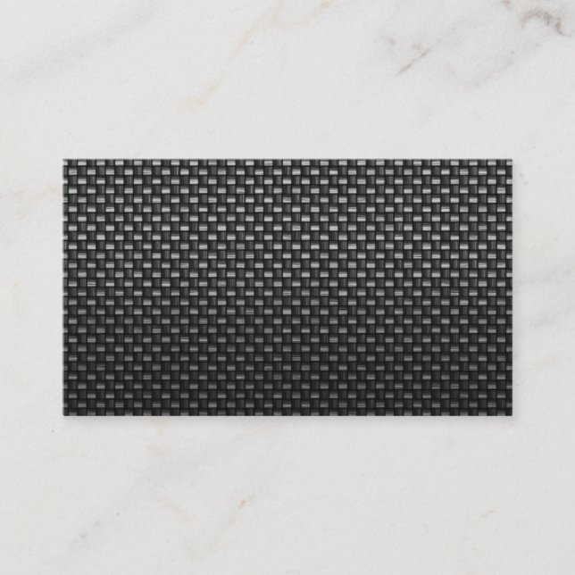 black carbon fiber custom business card (Front)