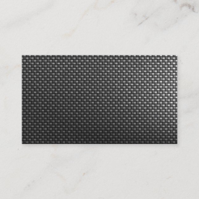 black carbon fiber custom business card (Front)