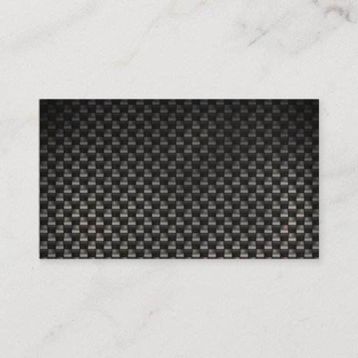 Customizable black carbon fiber custom business card