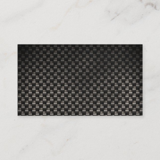 black carbon fiber custom business card (Front)