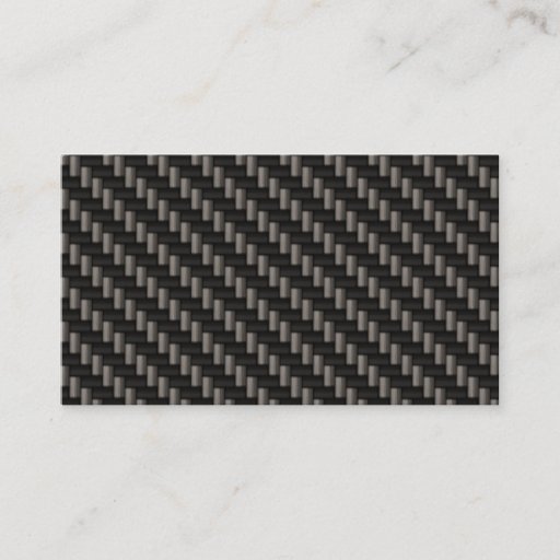 Customizable black carbon fiber custom business card