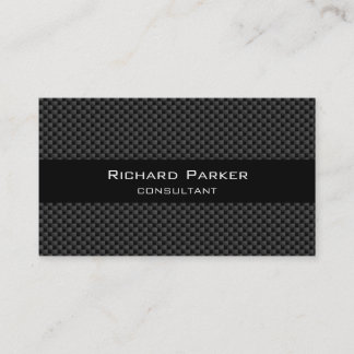 BLACK CARBON FIBER ELEGANT SIMPLE PROFESSIONAL BUSINESS CARD