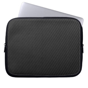 Black Carbon Fiber Laptop Sleeve