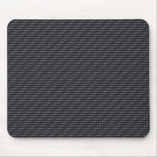 Black carbon fiber mouse pad