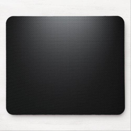 Black carbon fiber patterned mouse pad