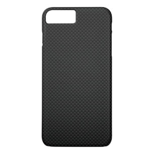 Black Carbon Fiber Print iPhone 8 Plus/7 Plus Case