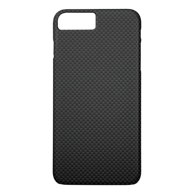 Black Carbon Fiber Print Case-Mate iPhone Case (Back)