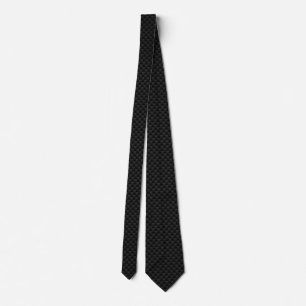 Black Carbon Fiber Print Neck Tie