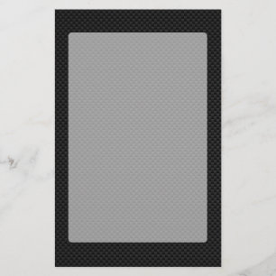 Black Carbon Fiber Print Stationery