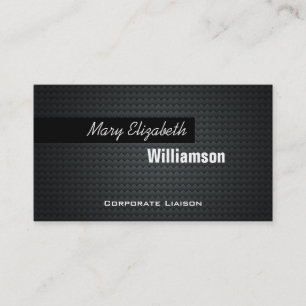 Black Carbon Fiber Professional Business Cards