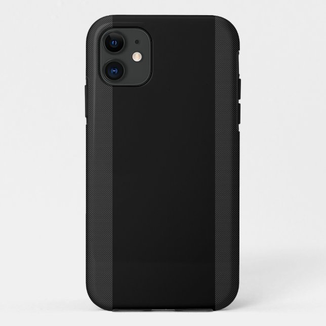 Black & Carbon Fiber Stripes iPhone 5 Case (Back)
