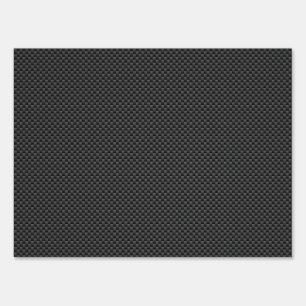 Black Carbon Fiber Style Print Background Yard Sign