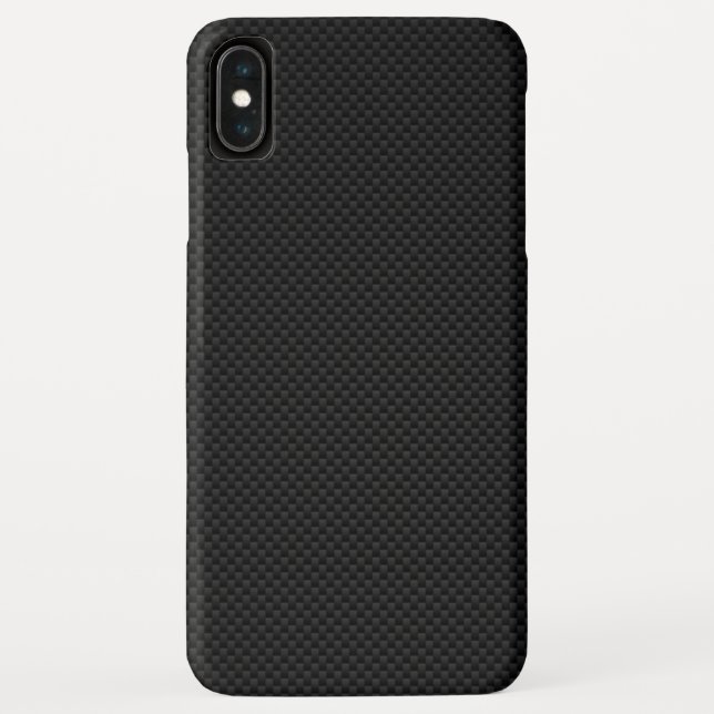 Black Carbon Fiber Style Print Decor Case-Mate iPhone Case (Back)