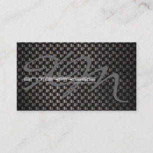 Black Carbon Fiber Textured Business Card