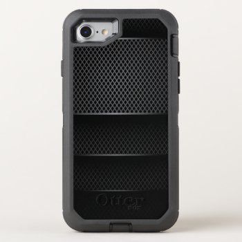 Black Carbon Mesh - Otterbox Defender Iphone Se/8/7 Case by steelmoment at Zazzle