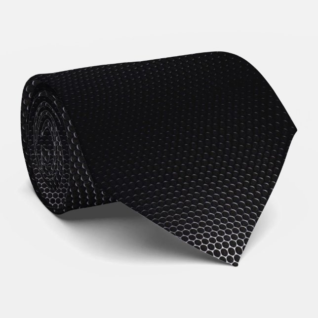 Black Carbon   Neck Tie (Rolled)