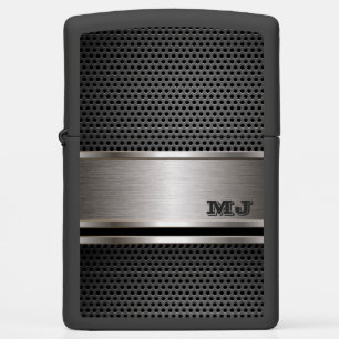 Black Carbon Steel (v1) - Customize Zippo Lighter