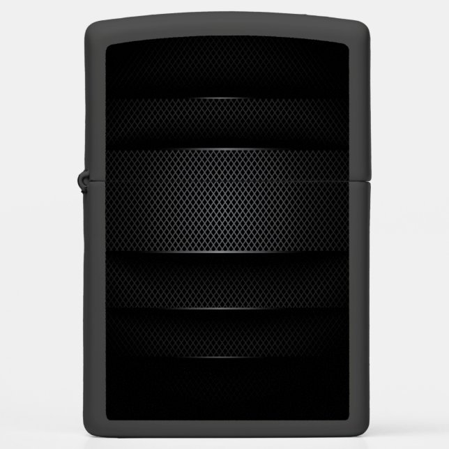 Black Carbon (v1) Zippo Lighter (Front)