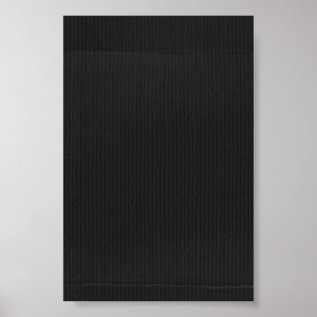 Black Cardboard Textured Background Poster