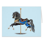 Black Carousel Horse (Front Horizontal)