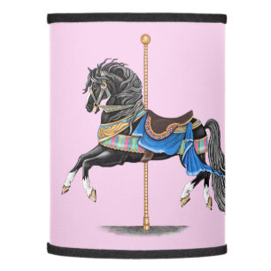 Black Carousel Horse Lamp Shade