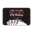 Black Casino Poker Birthday Party Favor 