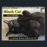 Black Cat 2024 Calendar<br><div class="desc">Black cats are beautiful! Have a lucky 2024 with this black cat calendar, featuring social media superstar Manny Halloween Cat. Each month features Manny being his charming self, whether in costume or "au naturale." He'll make you smile all year round! Can't get enough Manny? Visit him on social media @mannyhalloweencat...</div>