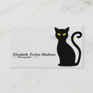 black cat 843 business card
