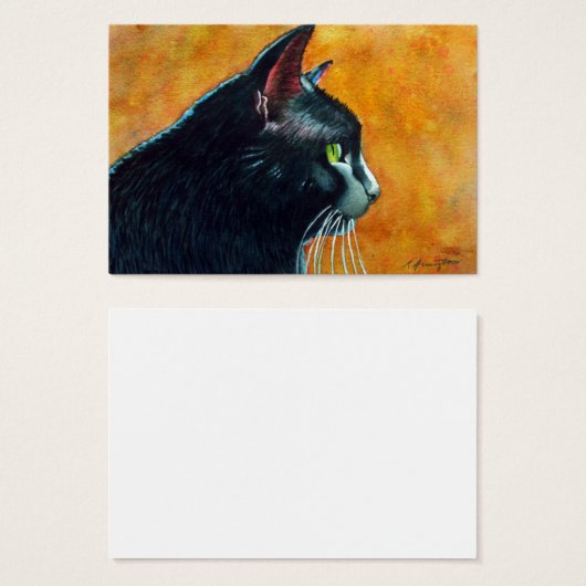 Black Cat ACEO (Front & Back)