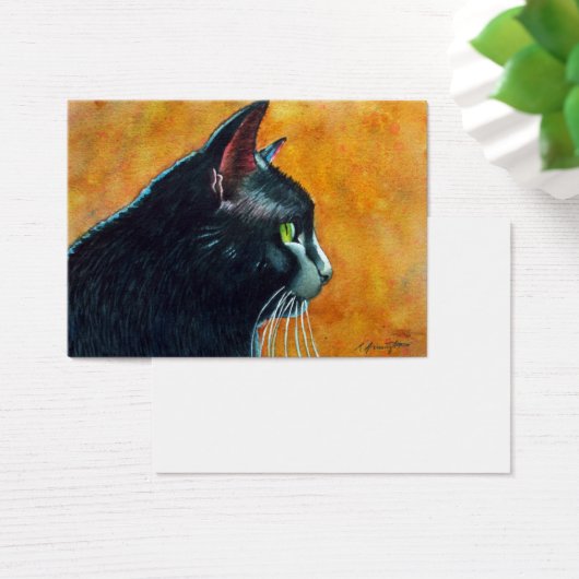 Black Cat ACEO (Desk)