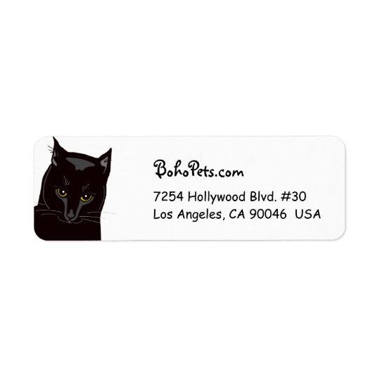 Black Cat address labels