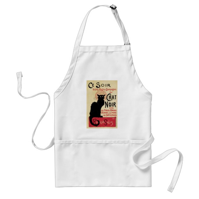 Black Cat Adult Apron (Front)