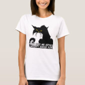 Black Cat Advice Saying T-Shirt (Front)