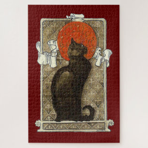 Black Cat, Alexandre Steinlen Jigsaw Puzzle