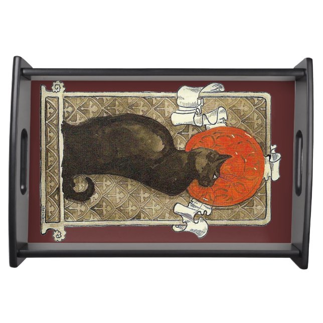 Black Cat, Alexandre Steinlen Serving Tray (Front)