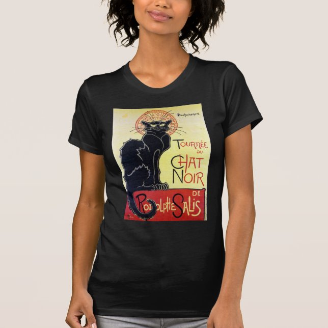 Black Cat, Alexandre Steinlen T-Shirt (Front)