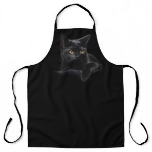 Black Cat All-Over Print Apron