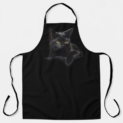 Black Cat All_Over Print Apron