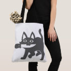 Black Cat And Knife - Choose background color