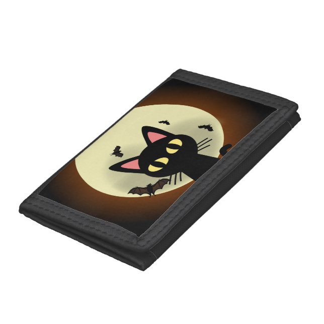 Black cat and moon. wallet (Bottom)