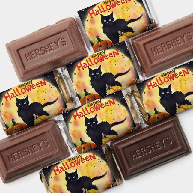 Black Cat and Pumpkins  Hershey's Miniatures (Assorted)